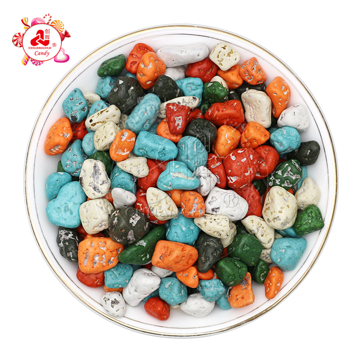 Supply Wholesale Bulk Candy Stone chocolate rock candy in bag CH