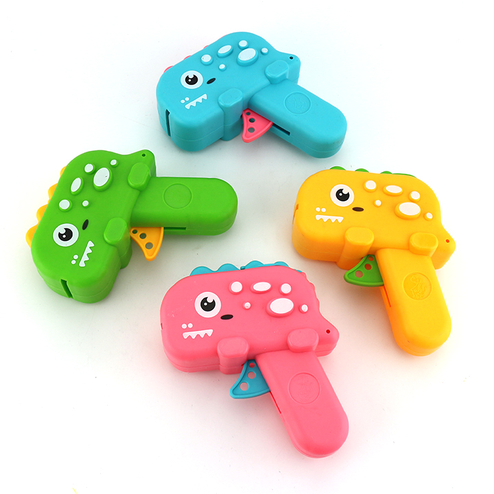 Cartoon Dinosaur shape flying saucer gun candy toy CH-TB201