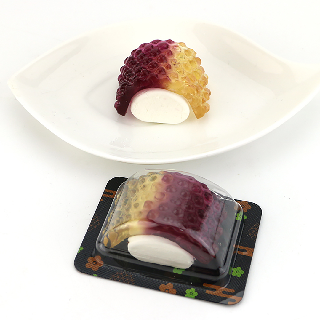 Japanese snacks Sushi fruit flavors assorted sushi soft gummy candy with marshmallows CH-J493
