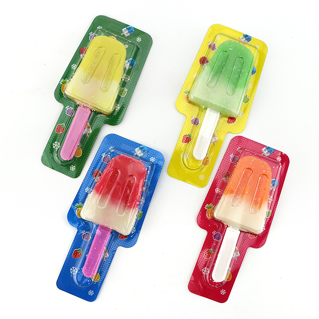 【随心堂】lollipopページ　J40 Supply Cartoon two-tone Gummy Ice Cream shaped lollipop