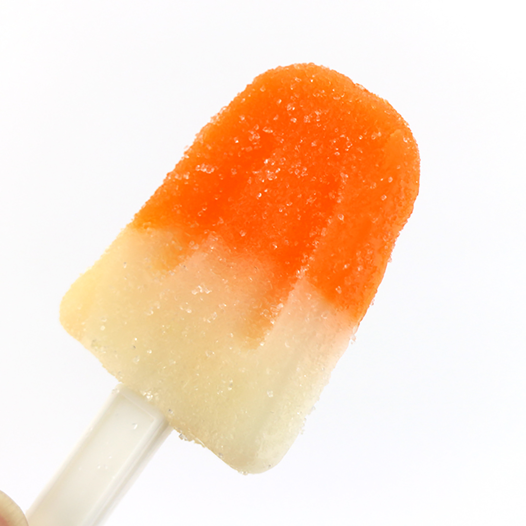 Supply Cartoon two-tone Gummy Ice Cream shaped lollipop