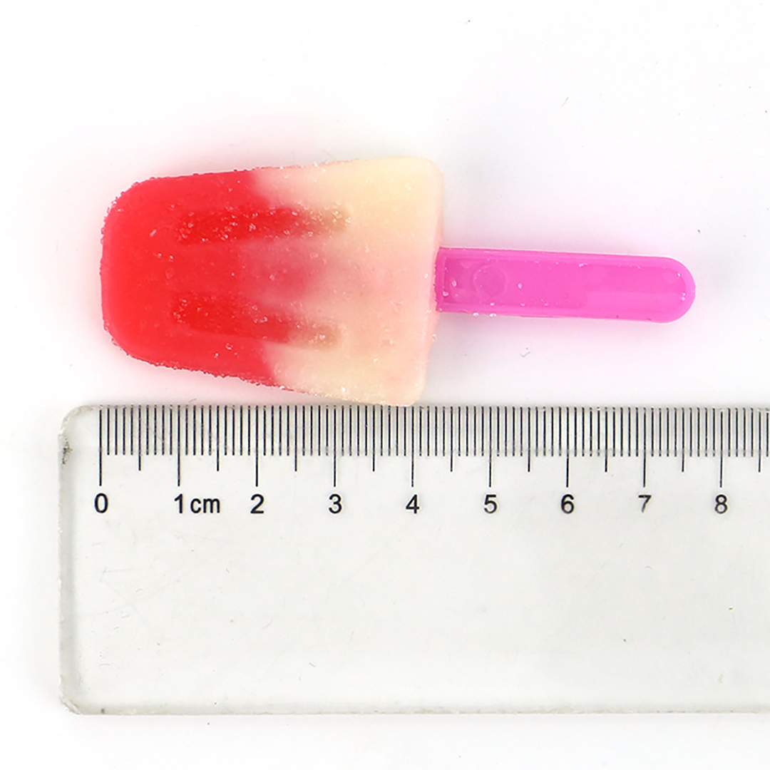 Cartoon two-tone Gummy Ice Cream shaped lollipop candy CH-J494