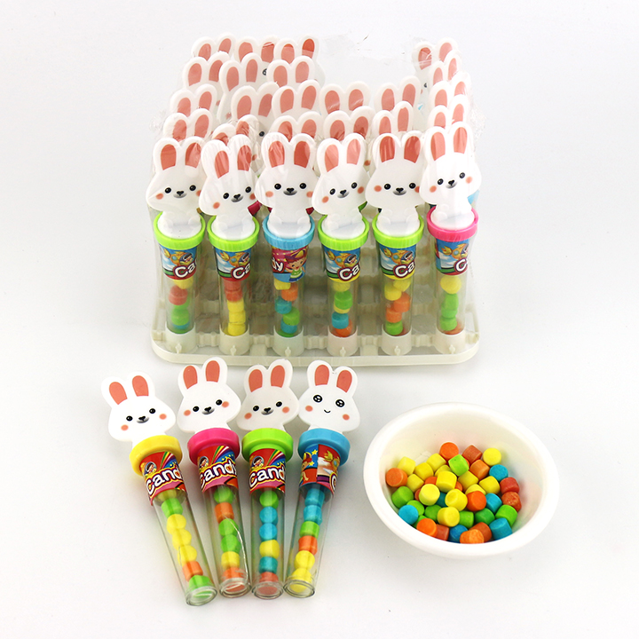 Cartoon rabbit shaped stamp seal toy candy CH-T1215
