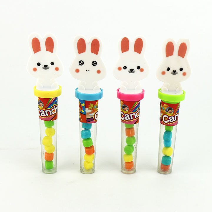 Cartoon rabbit shaped stamp seal toy candy CH-T1215