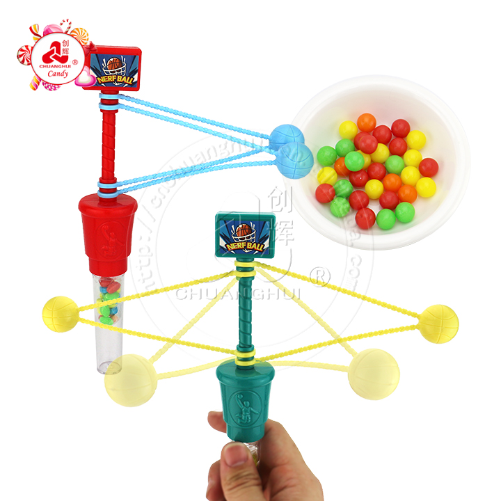 Rotating impact basketball toy candy ball crash toy candyCH-TB205
