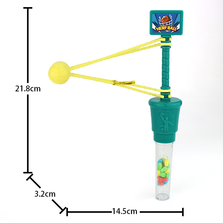 Rotating impact basketball toy candy ball crash toy candyCH-TB205