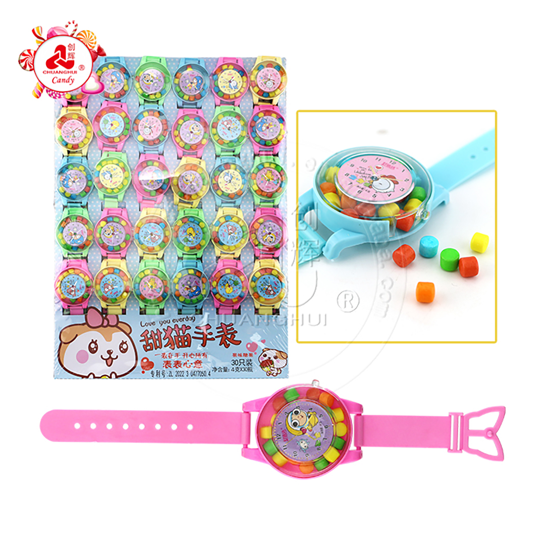 Supply Cartoon watch shaped candy box toy candy CH-T1219