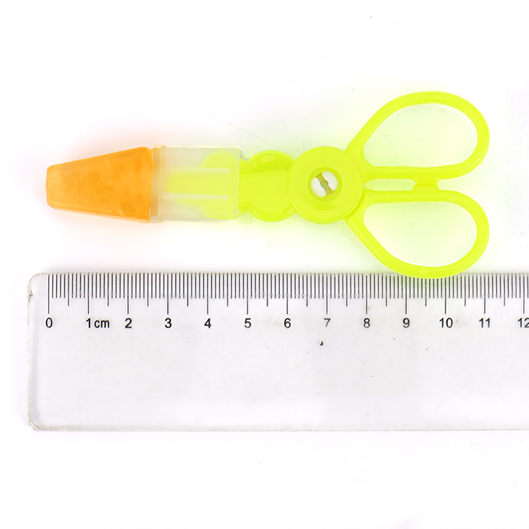 Plastic scissors shaped toy candy with sour plum flavored jam CH-T1221