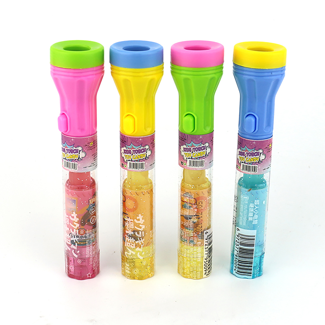 LED projection flashlight Lighting Torch toy candy with Lipstick candy CH-T1222