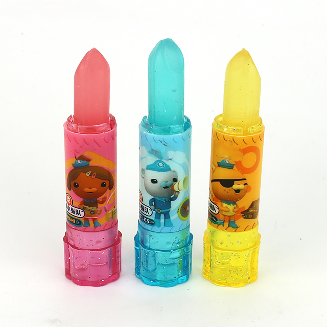 LED projection flashlight Lighting Torch toy candy with Lipstick candy CH-T1222