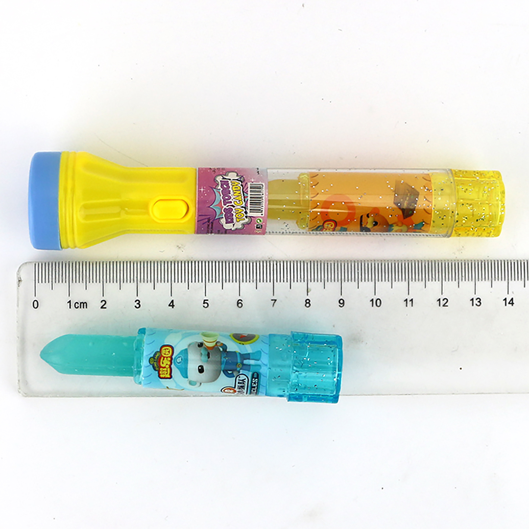 LED projection flashlight Lighting Torch toy candy with Lipstick candy CH-T1222