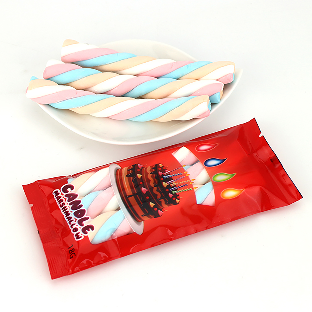 18g Candle twist marshmallow sticks candy CH-M151