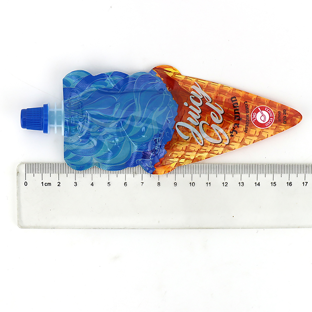 Ice cream shape super sour squeeze juice gel jam liquid candy CH-K277