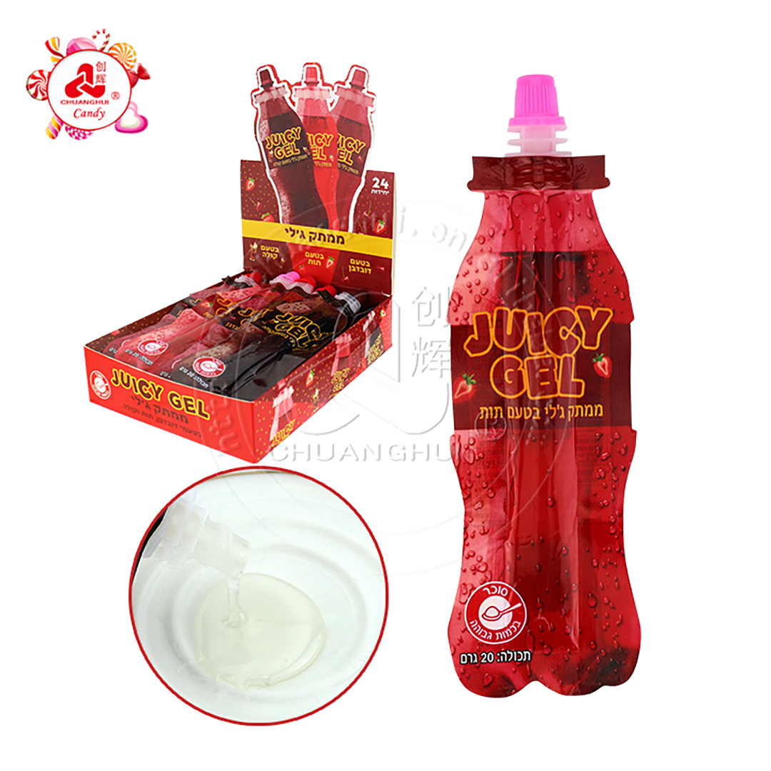 Supply Cola soda bottle shape super sour squeeze juice gel jam liquid ...