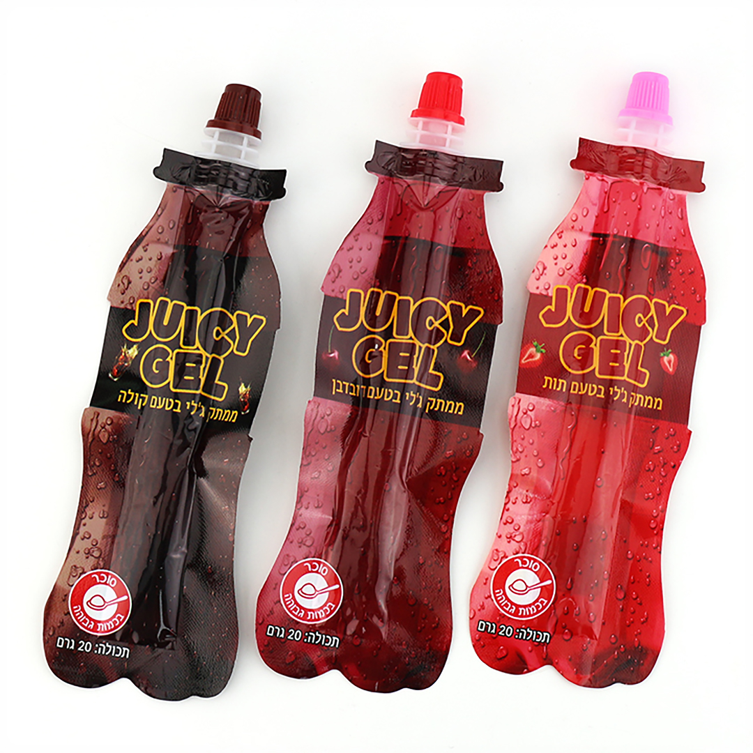 Supply Cola soda bottle shape super sour squeeze juice gel