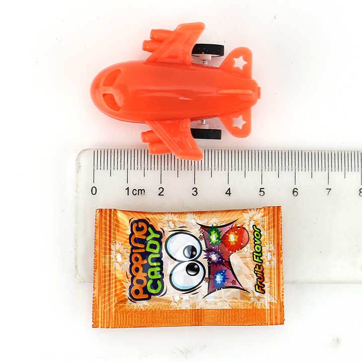 HALAL fruity flavor popping rock candy and rebound aircraft plane toy candy CH-T1234