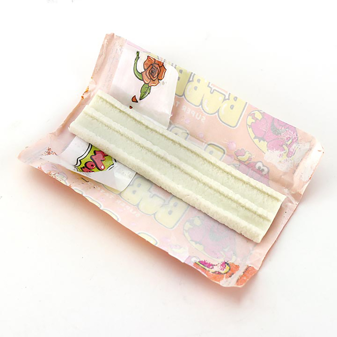 Bagged 7cm chewing bubble gum with tattoo stickers CH-E321