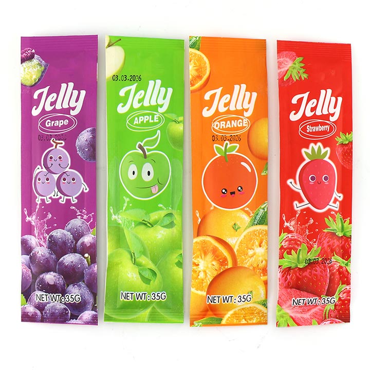 Healthy snacks assorted fruit flavored Konjac jelly pudding strips CH-K282