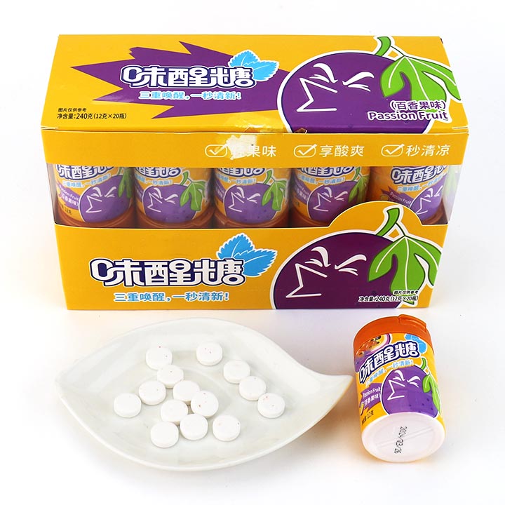 Halal Fresh Mint sugar-free fruit flavored pressed candy in little jar CH-N667-1
