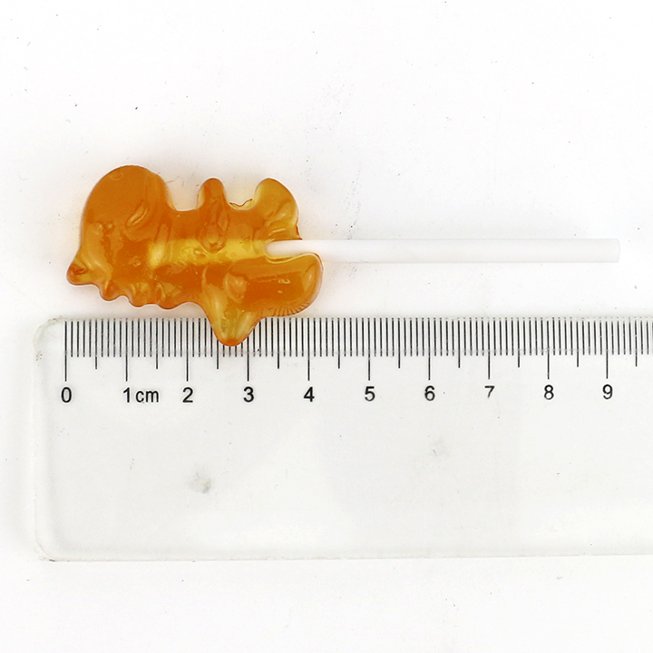 High quality cartoon dinosaur shaped hard lollipop with popping candy CH-B386