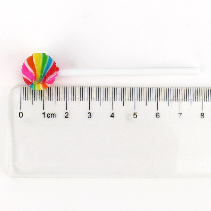 Mini rainbow colors round balls shaped hard lollipop CH-BP106