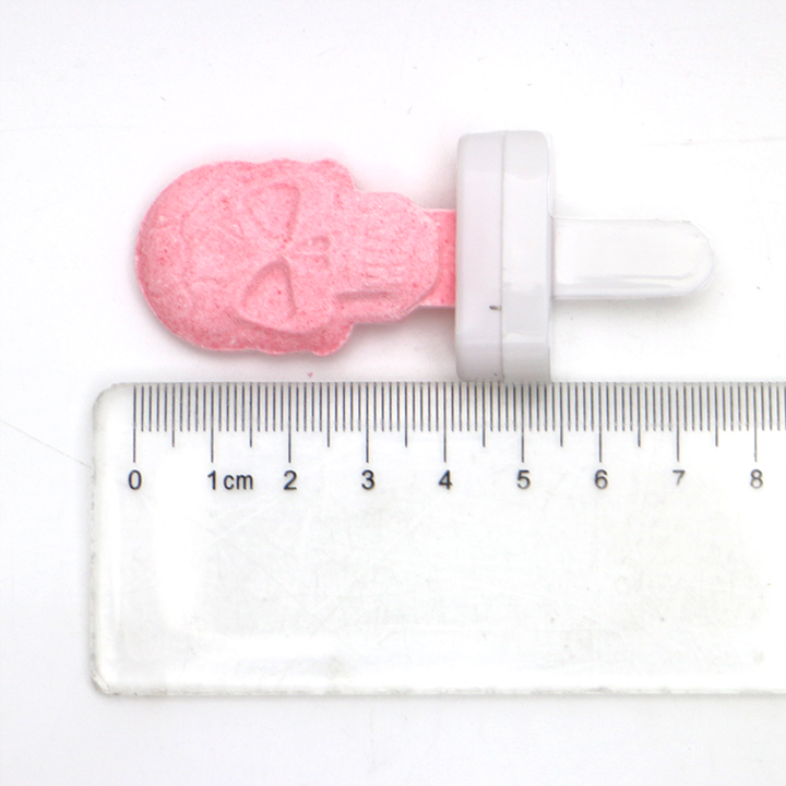 Cartoon Dino, bears, skull shaped press tablet lollipop CH-BP112