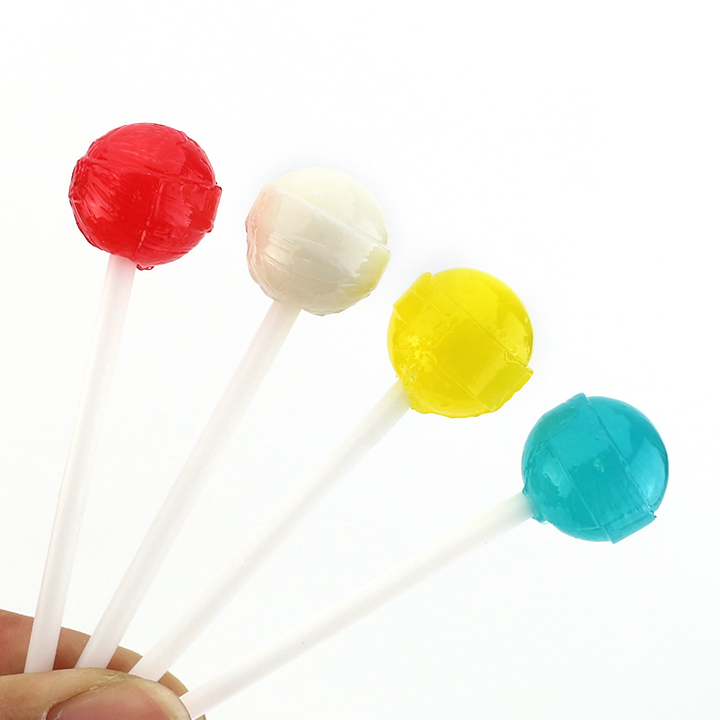 3g Mini panda head shaped round ball hard lollipop CH-BP114