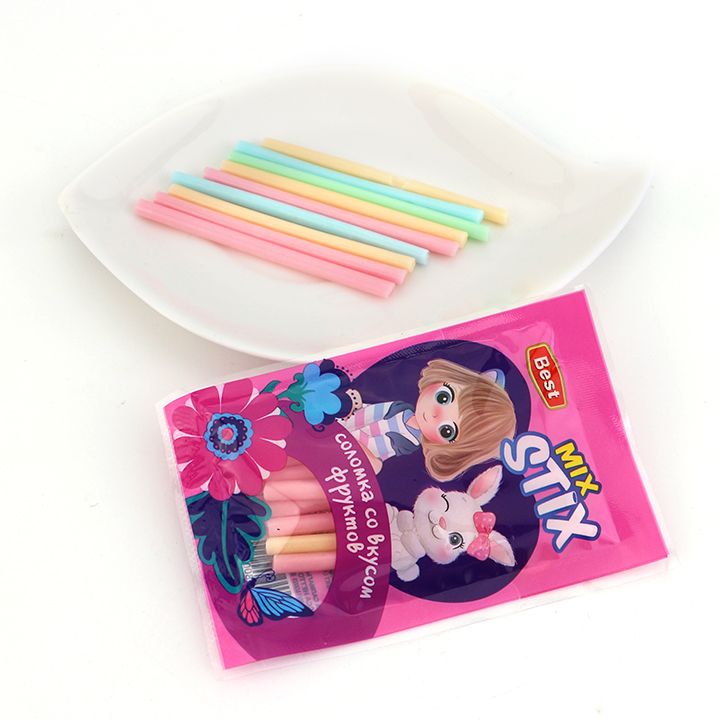 8g fruit flavored CC stick straw powder candy CH-C121