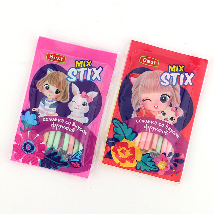 8g fruit flavored CC stick straw powder candy CH-C121