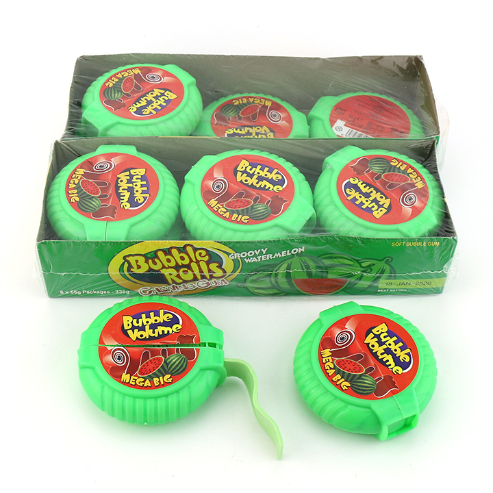 56g Mega big size chewing bubble gum roll CH-E326