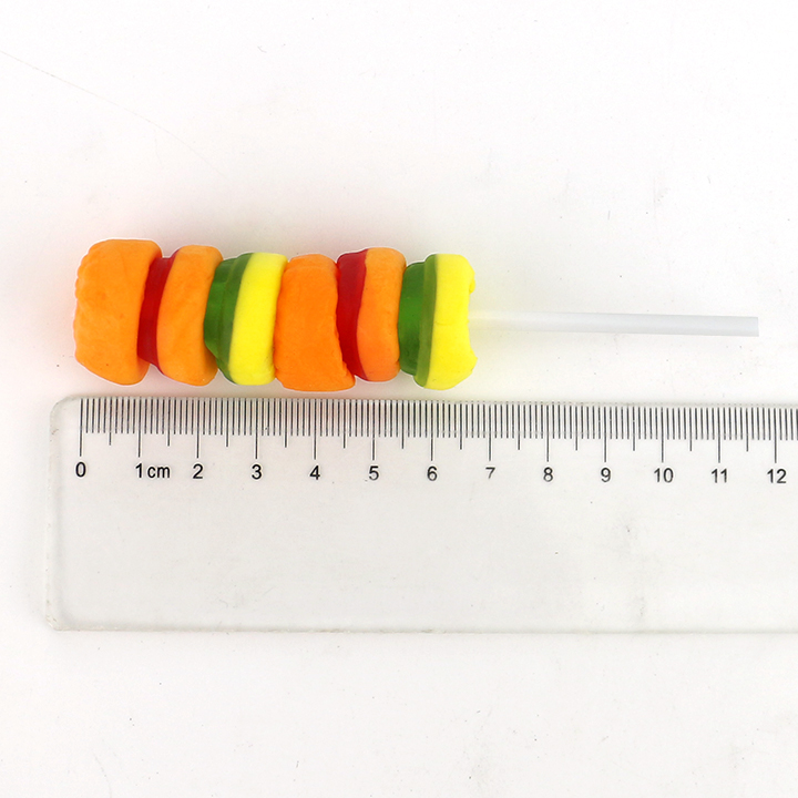 Halal hamburger shape burger jelly soft gummy lollypop candy CH-J253-4