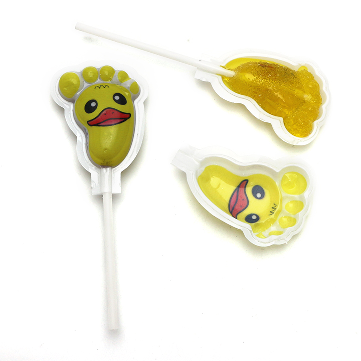 3D Bigfoot, mermaid shaped gel Jelly soft candy lollipop CH-J538