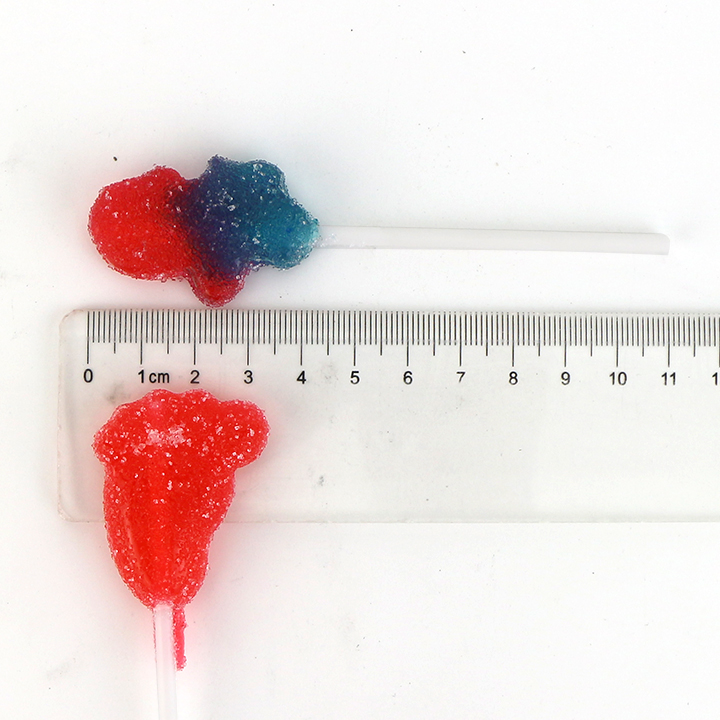 3D Bigfoot, mermaid shaped gel Jelly soft candy lollipop CH-J538