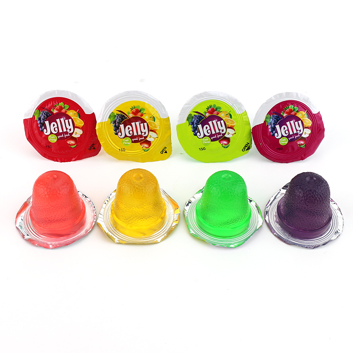 Halal fruit flavored Jelly candy pudding cups in hippopotamus jar CH-K164-14