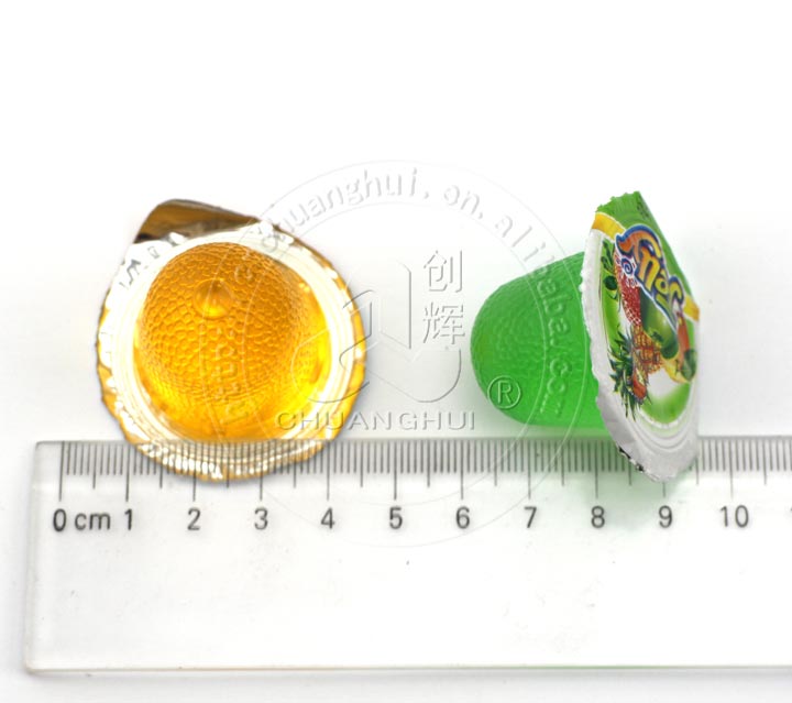 Halal fruit flavored Jelly candy pudding cups in dinosaur jar CH-K164-15