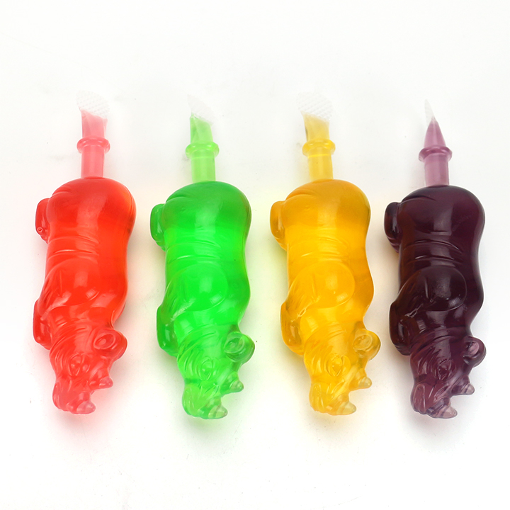 Cartoon rhinoceros shaped fruit flavored sucking jelly candy CH-K284