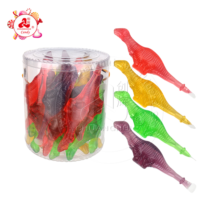 Cartoon Dinosaur shaped fruit flavored sucking jelly candy CH-K287
