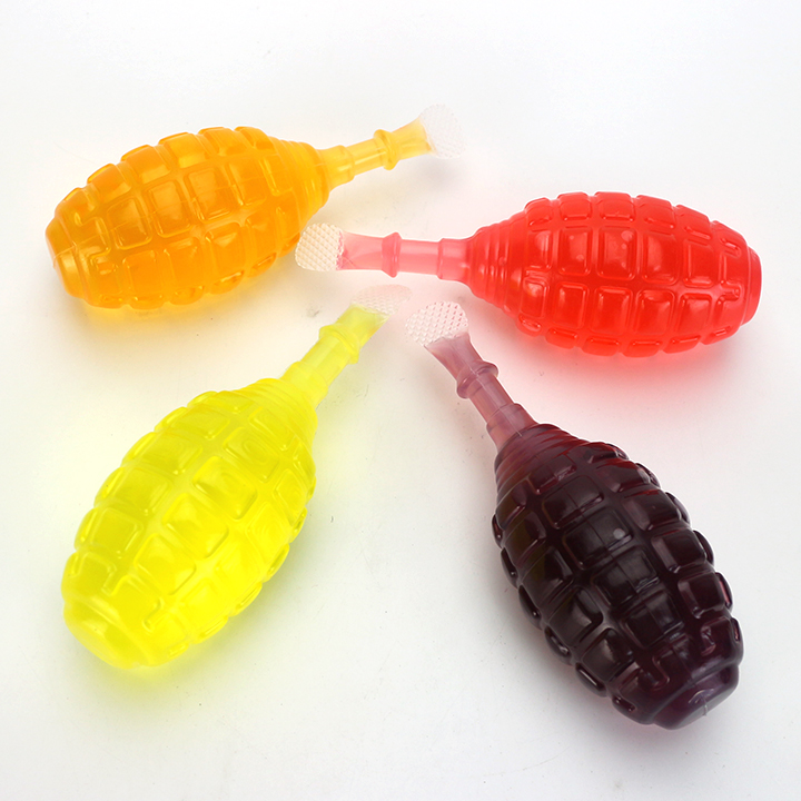 Cartoon grenade shaped fruit flavored sucking jelly candy CH-K288