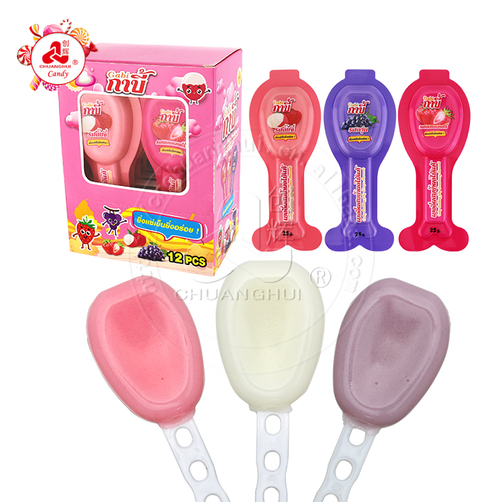 25g fruity cheese stick soft jelly pop pudding lollipop candy CH-K291