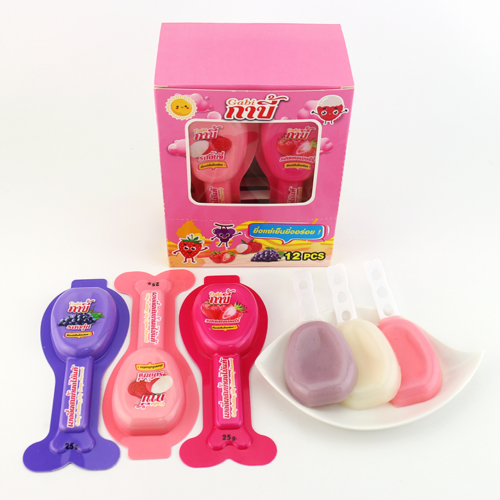25g fruity cheese stick soft jelly pop pudding lollipop candy CH-K291