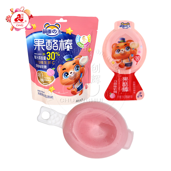 10g bagged Yogurt stick shaped fruit flavored jelly pudding lollipop candy CH-K293