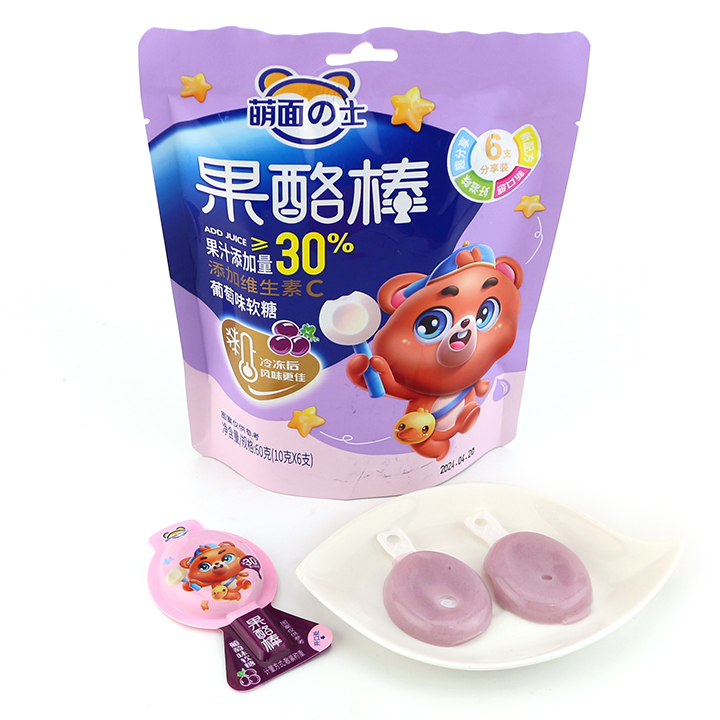 10g bagged Yogurt stick shaped fruit flavored jelly pudding lollipop candy CH-K293
