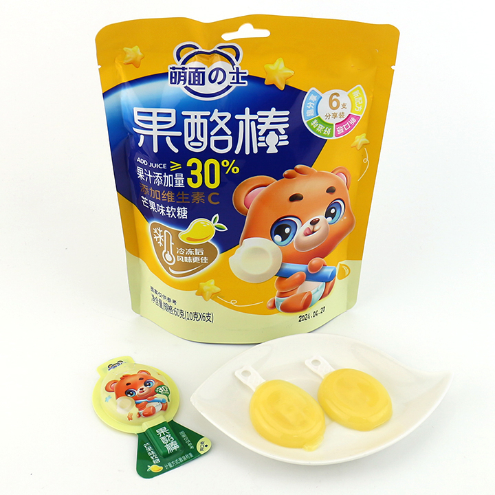 10g bagged Yogurt stick shaped fruit flavored jelly pudding lollipop candy CH-K293