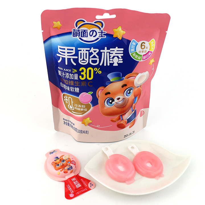 10g bagged Yogurt stick shaped fruit flavored jelly pudding lollipop candy CH-K293