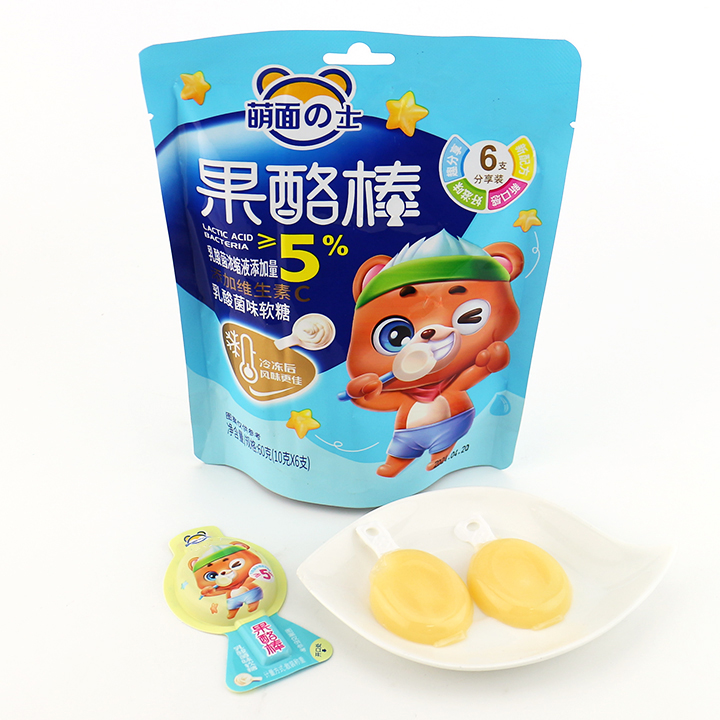 10g bagged Yogurt stick shaped fruit flavored jelly pudding lollipop candy CH-K293