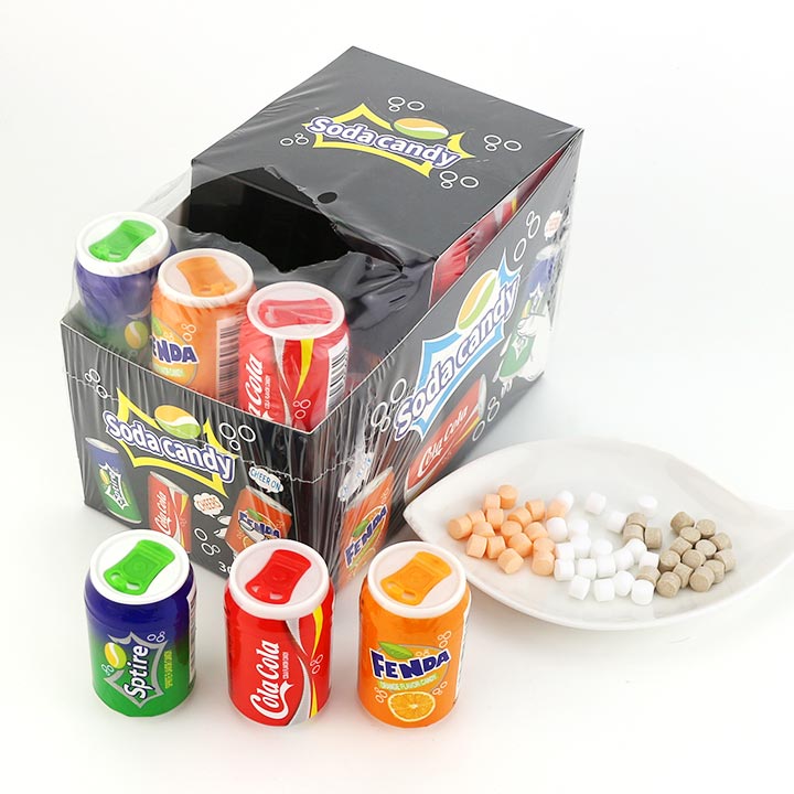 8g Mini soda can bottle candy cola soda flavors pressed tablet candy CH-N616-1