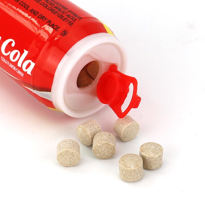 8g Mini soda can bottle candy cola soda flavors pressed tablet candy CH-N616-1
