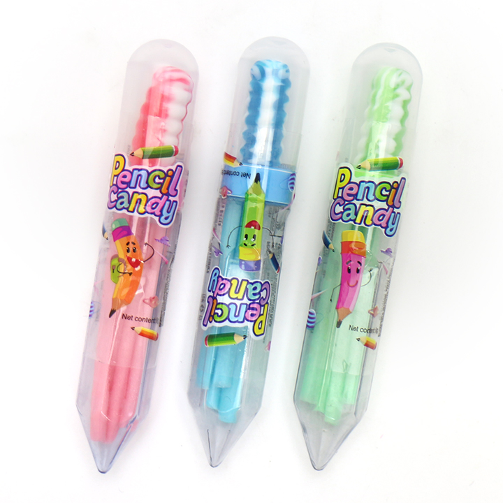 Fun Pencil shape lollipop with CC stick straw candy CH-N655-1