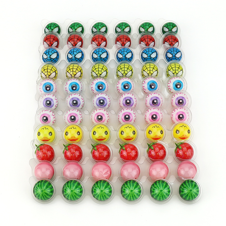 6-in-1 3D eyeball cartoons super sour fruit flavored hard candyCH-Q114