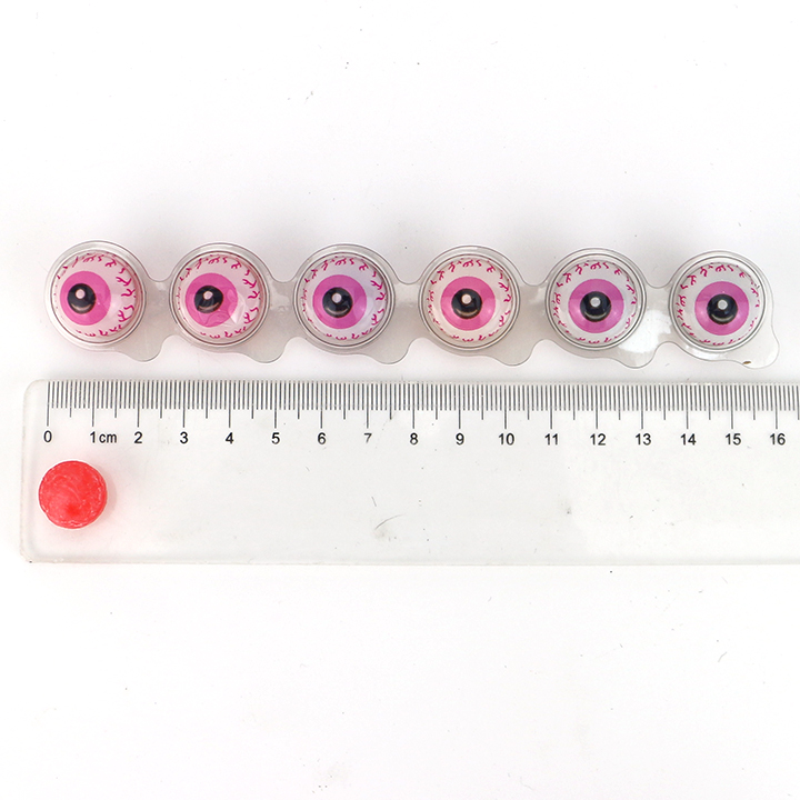 6-in-1 3D eyeball cartoons super sour fruit flavored hard candyCH-Q114